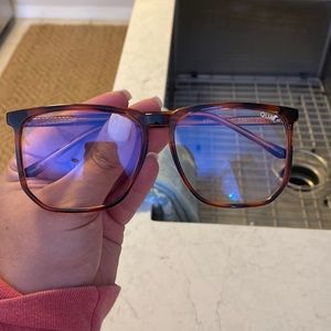 Quay blue light eye glasses- oversized- never been worn